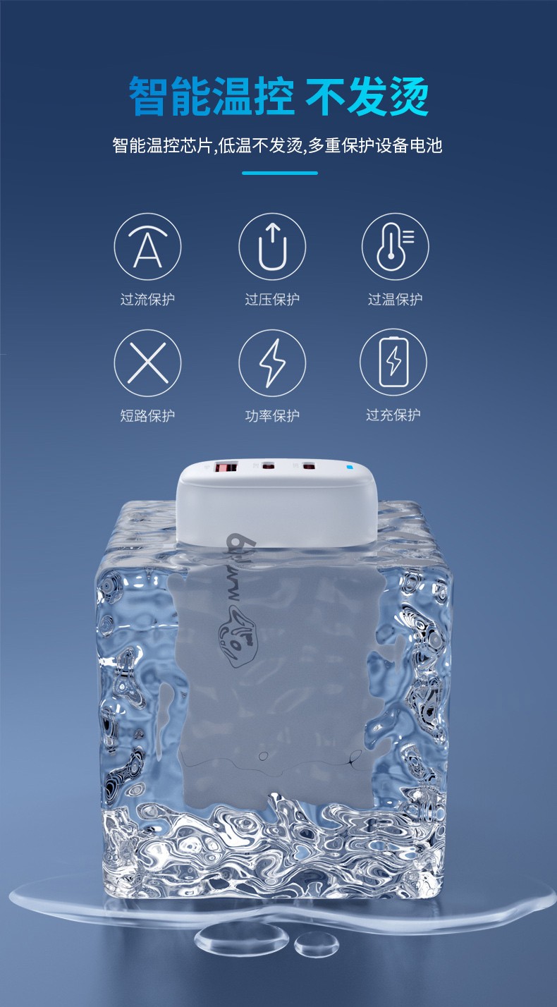 #智能溫控芯片# 顧佰特65W氮化鎵充電器.jpg